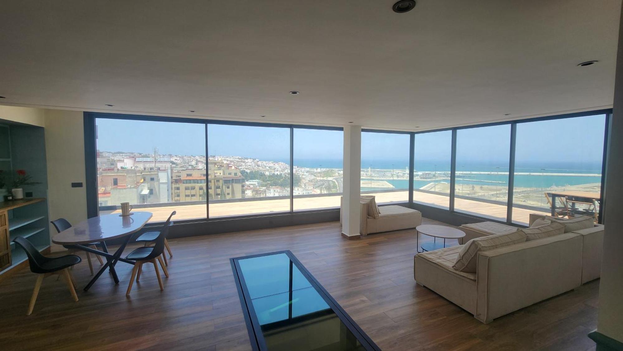 Magnifique Penthouse 160M2 Terrasse 90M2 Vue Mer Tanger Exterior foto