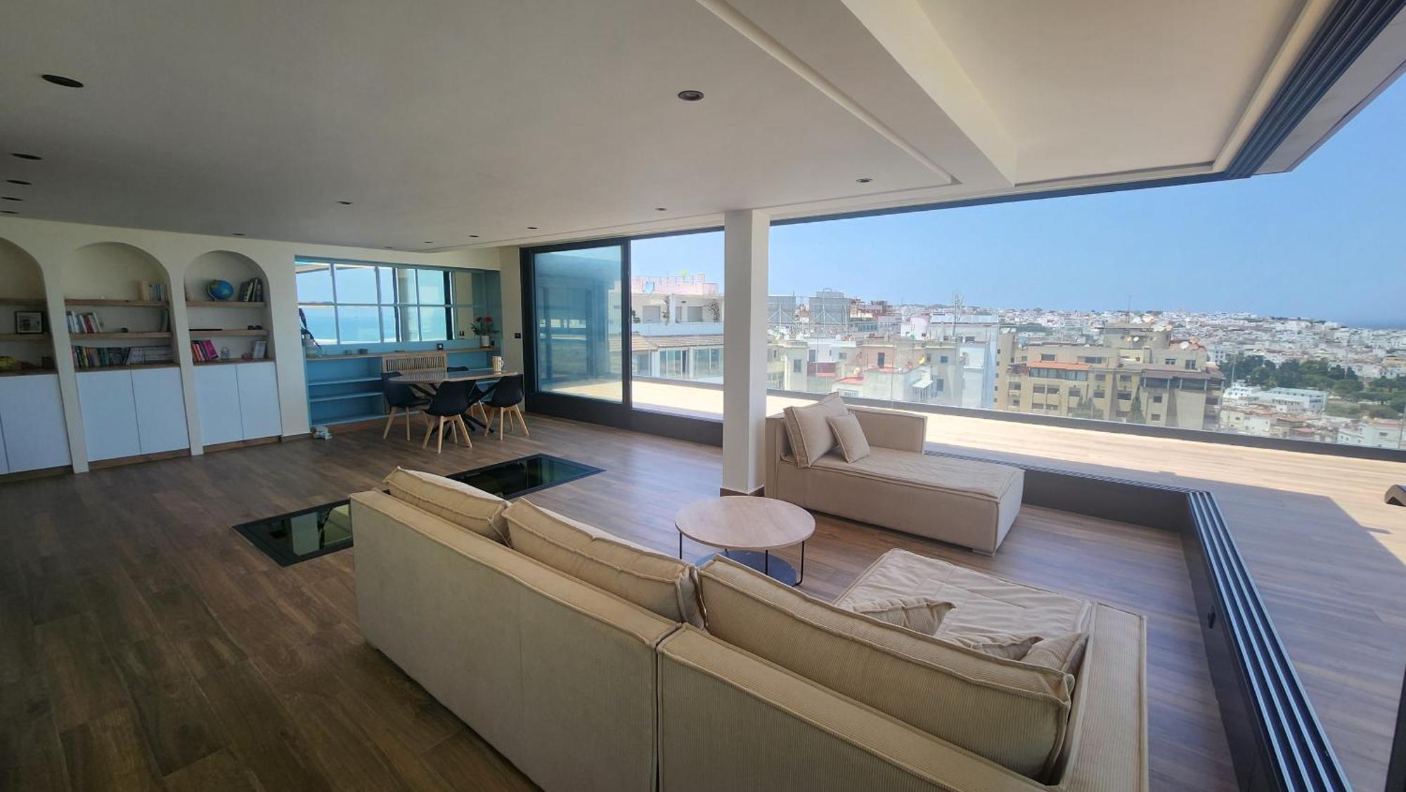 Magnifique Penthouse 160M2 Terrasse 90M2 Vue Mer Tanger Exterior foto